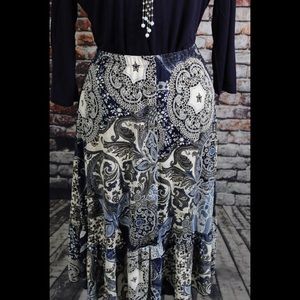 Paisley Skirt with Texture